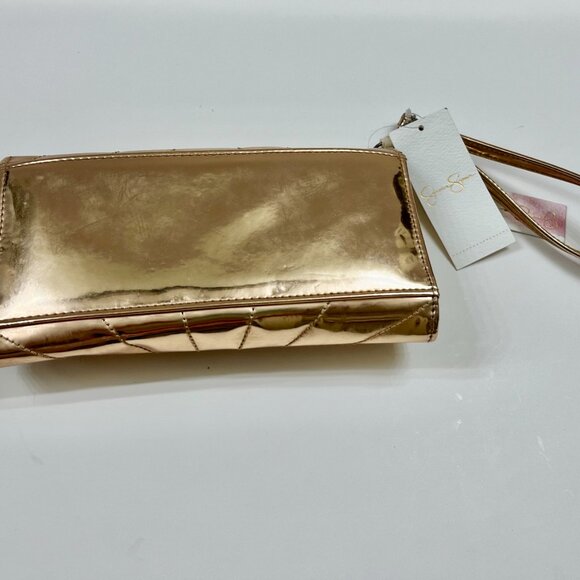 Jessica Simpson Zoe Wristlet / Clutch in Moscow Mule Gold - NWT - Picture 6 of 8